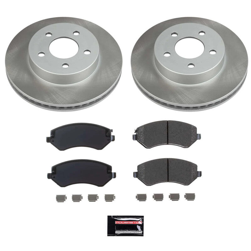 PowerStop Power Stop 02-07 Jeep Liberty Front Semi-Coated Rotor Kit SC2160 SC2160 Photo - Primary