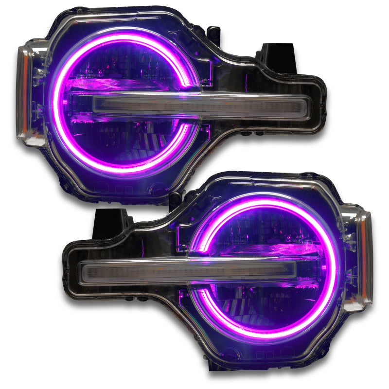 ORACLE Lighting Oracle 2021 Ford Bronco DRL Upgrade w/ Halo Kit - ColorSHIFT w/ 2.0 Controller 1468-333 1468-333 User 8