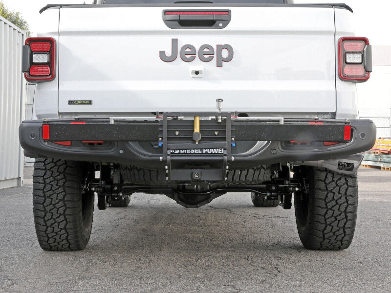 aFe 2021+ Jeep Gladiator V6-3.0L (td) Vulcan Series 3in 304 SS DPF-Back Exhaust System - Polishd Tip 49-38093-P 49-38093-P Photo - Mounted