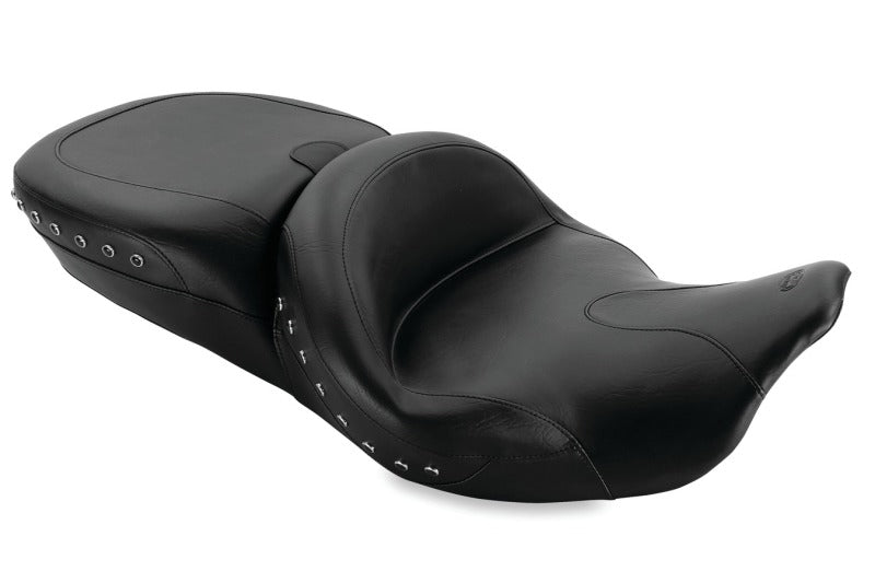 Mustang Motorcycle Mustang 08-21 Harley Electra Glide,Rd Glide,Rd King,Str Glide Touring Summit 1PC Seat w/Studs- Black 76862 76862 Photo - Primary