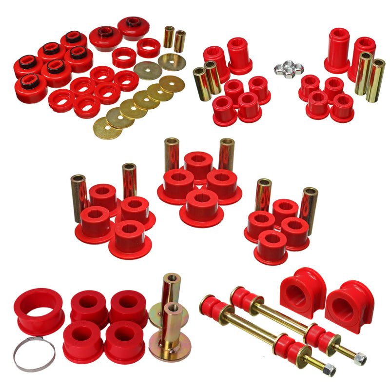 Energy Suspension ES Hyper-Flex Sets - Red Suspension Bushing Kits main image