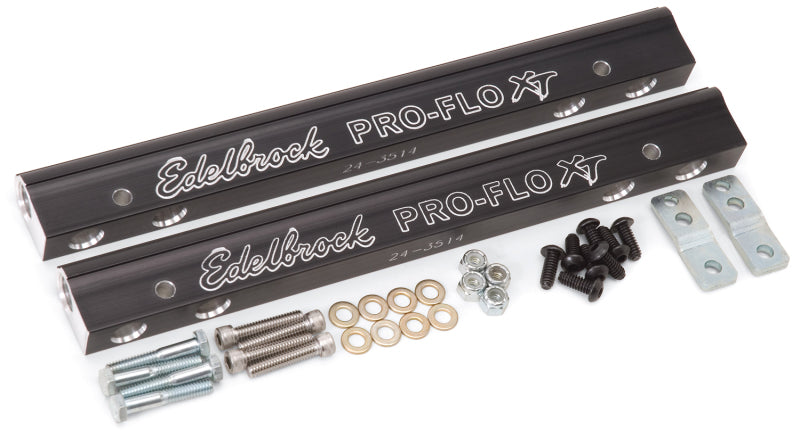 Edelbrock EFI Fuel Rail Pro Flo XT Chrysler 413-440 -6 AN in Black Finish 3644 Photo - Primary
