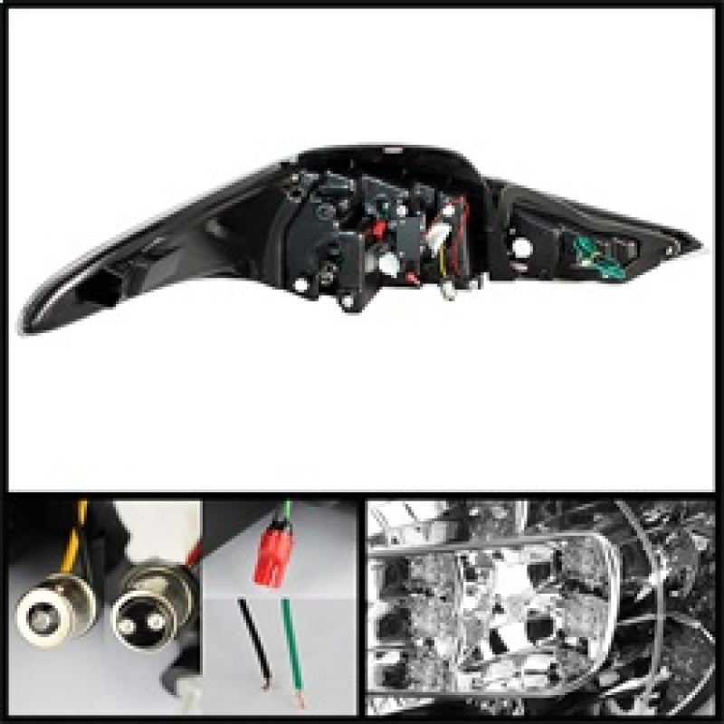 Spyder Hyundai Elantra 11-13 Light Bar LED Tail Lights Black ALT-YD-HYELAN11-LED-BK 5072788 5072788 Photo - Primary