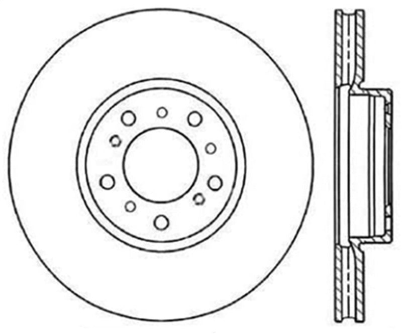 StopTech Power Slot BMW (E46) Front Left Cryo Slotted Rotor 126.34058CSL 126.34058CSL Photo - Primary