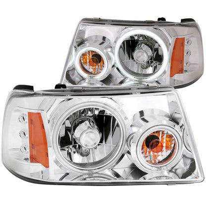 Anzo 2001-2011 Ford Ranger Projector Headlights w/ Halo Chrome (CCFL) 1 pc 111151 Photo - Primary