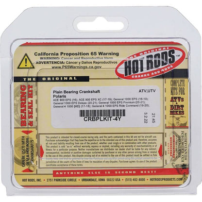 Hot Rods 11-13 Polaris RZR 900 XP 900cc Plain Bearing Crankshaft CRBPLKIT-4Y CRBPLKIT-4Y Photo - Primary