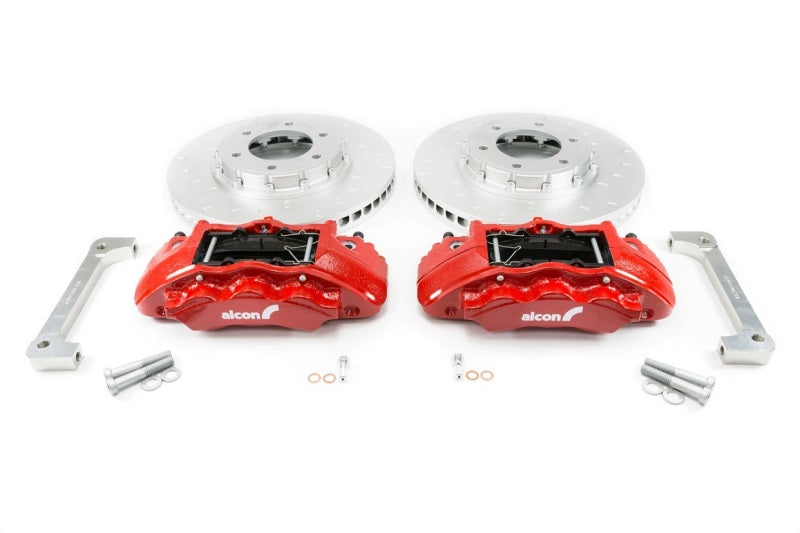 Alcon Ford 2019+ Ranger / 2020+ Bronco 350x34mm Rotors 6-Piston Red Calipers Front Brake Upgrade Kit BKF1551K61 BKF1551K61 User 1