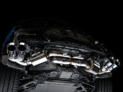 AWE Tuning 2020 Chevrolet Corvette (C8) Touring Edition Exhaust - Quad Chrome Silver Tips 3015-42151 3015-42151 Photo - Mounted