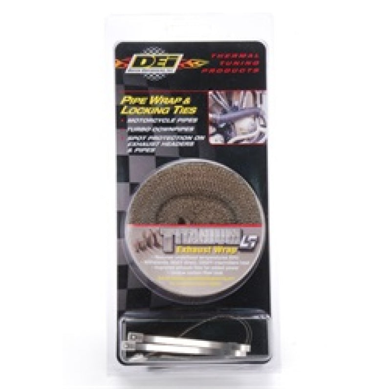 DEI Exhaust Wrap Kit - Pipe Wrap and Locking Tie - Titanium 10123 10123 Photo - in package