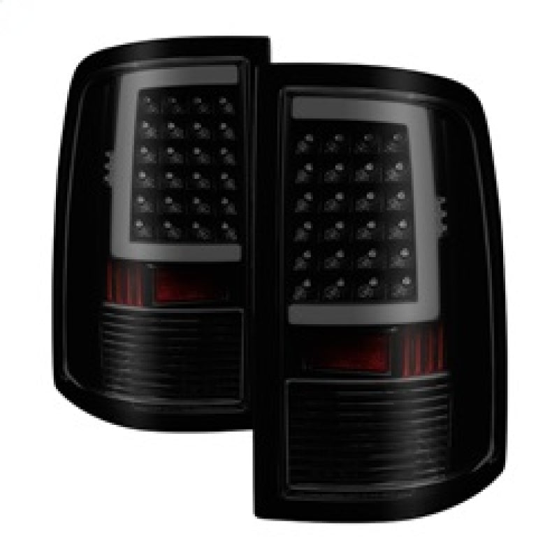 SPYDER xTune 09-18 Dodge Ram 1500 LED Tail Lights - Black Smoke (ALT-ON-DR09-LBLED-BSM) 9038488 9038488 Photo - Primary