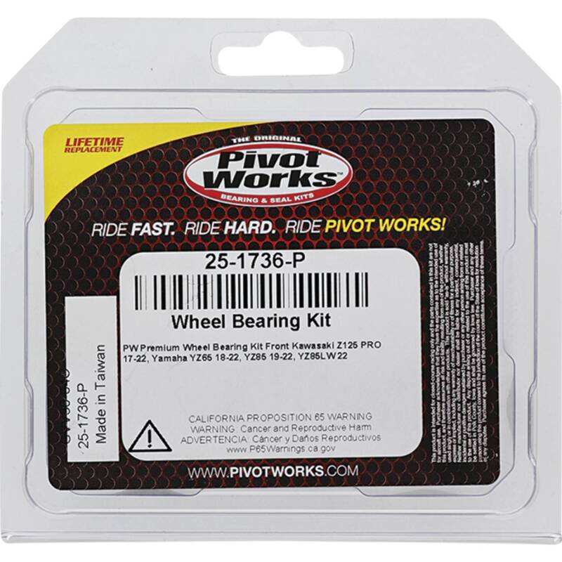 Pivot Works Kawasaki, Yamaha Wheel Bearing Kit Premium Bearings 25-1736-P 25-1736-P Photo - Primary