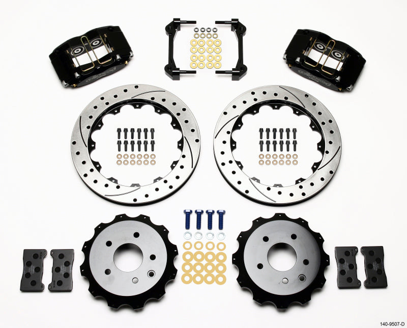 Wilwood Dynapro Radial Rear Kit 13.00in Drilled Nissan 350Z/Fiti G35 140-9507-D 140-9507-D Photo - Primary