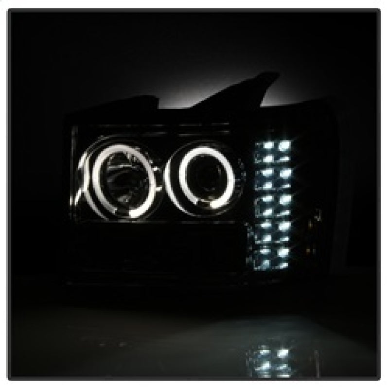 Spyder GMC Sierra 1500/2500/3500 07-13 Projector Headlights LED Halo- LED Smoke PRO-YD-GS07-HL-SM 5010629 5010629 Photo - Unmounted