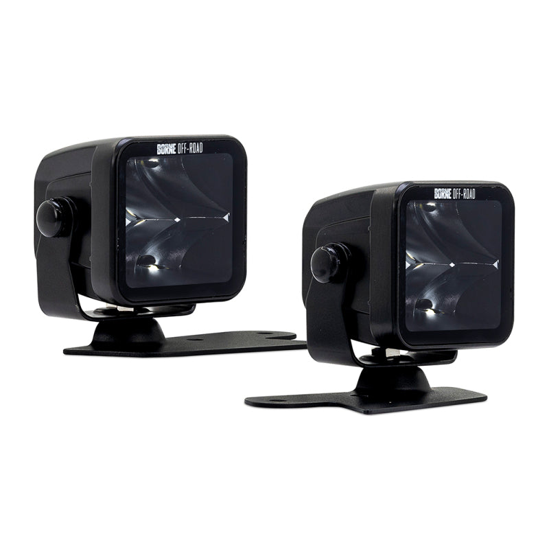 Borne Off-Road 21+ Bronco Light Pods 2pc Ditch 3x3 Spot BNLT-BR-21-DT2S BNLT-BR-21-DT2S Photo - Primary