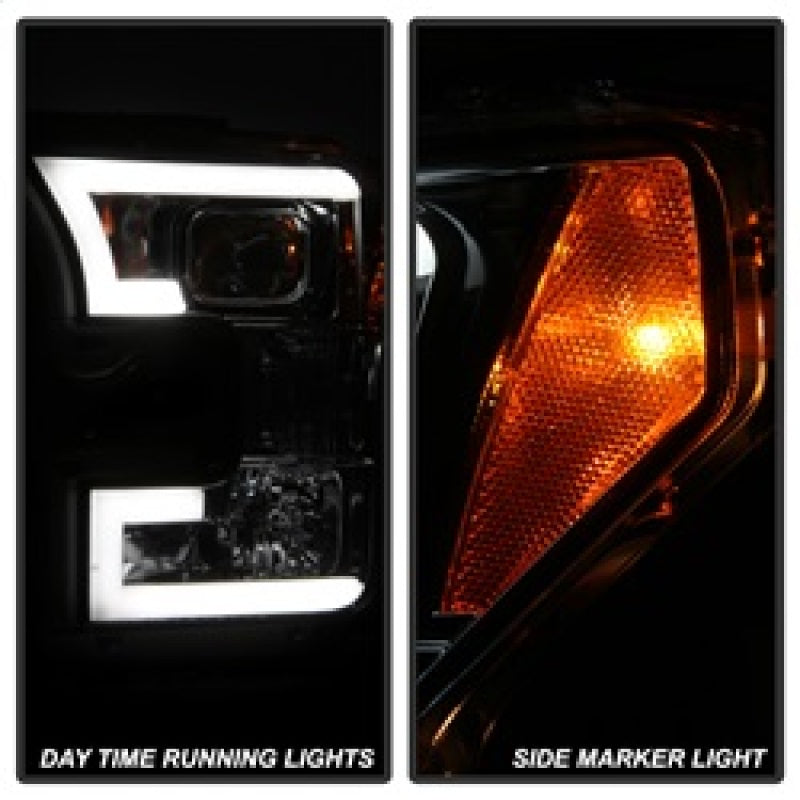 Spyder Ford F150 2015-2017 Projector Headlights - Light Bar DRL LED - Smoke PRO-YD-FF15015-LBDRL-SM 5083678 5083678 Photo - Unmounted