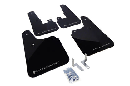 Rally Armor 2010+ Subaru Outback UR Black Mud Flap w/ Silver Logo MF16-UR-BLK/SIL Photo - Primary
