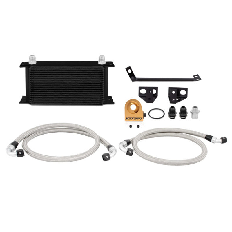 Mishimoto Oil Cooler Thermostaic Black Ford Mustang Ecoboost 2015+ MMOC-MUS4-15TBK Photo - Primary
