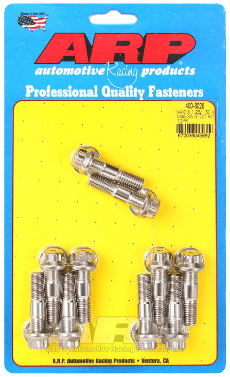 ARP M10 X 1.25/1.50 X 48mm Accessory Stud Kit 400-8028 Photo - Primary