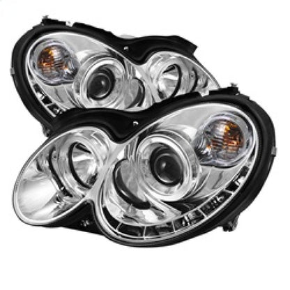 Spyder Mercedes Benz CLK 03-09 Projector Halogen Model- LED Halo DRL Chrm PRO-YD-MBCLK03-DRL-C 5038029 5038029 Photo - Primary