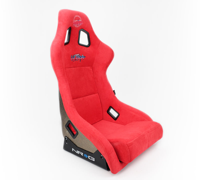 NRG FRP Bucket Seat ULTRA Edition - Large (Red Alcantara/Gold Glitter Back) FRP-302RD-ULTRA FRP-302RD-ULTRA Photo - Primary