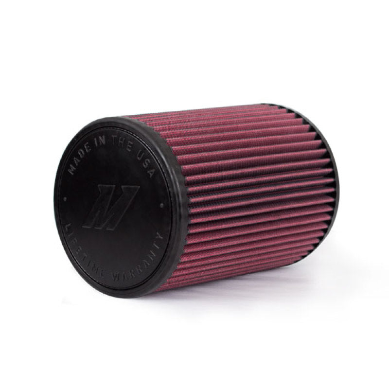 Mishimoto Air Filter w/ Molded Logo Red Oil 8 Layer Cotton w/ Worm Gear Clamp MMAF-3505 MMAF-3505 Photo - Primary
