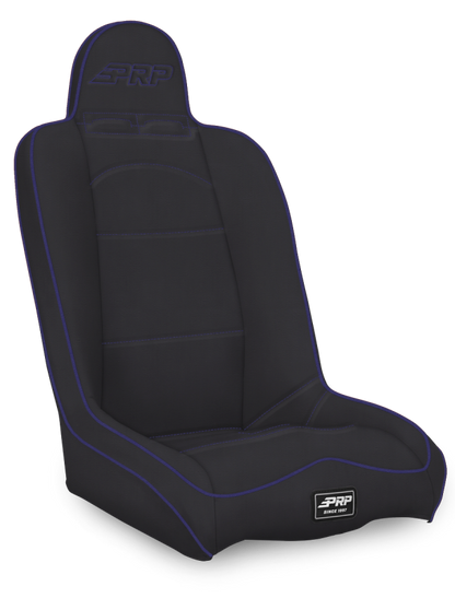 PRP Seats PRP Daily Driver High Back Suspension Seat- Black/Purple Vinyl A140110-201-M A140110-201-M Photo - Primary