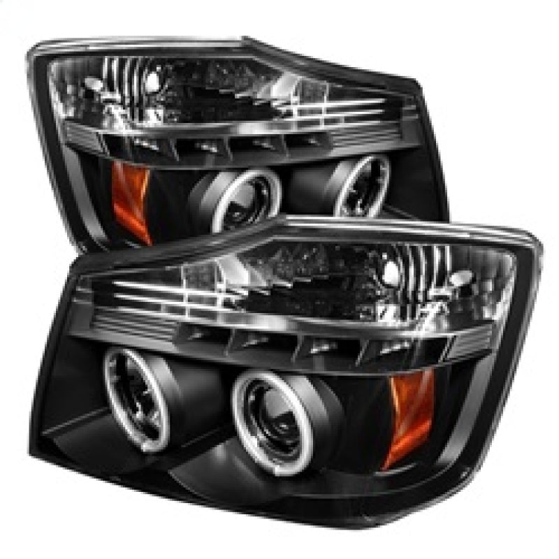 Spyder Nissan Titan 04-14/Armada 04-07 Projector Headlights CCFL Halo LED Blk PRO-YD-NTI04-CCFL-BK 5030207 5030207 Photo - Primary