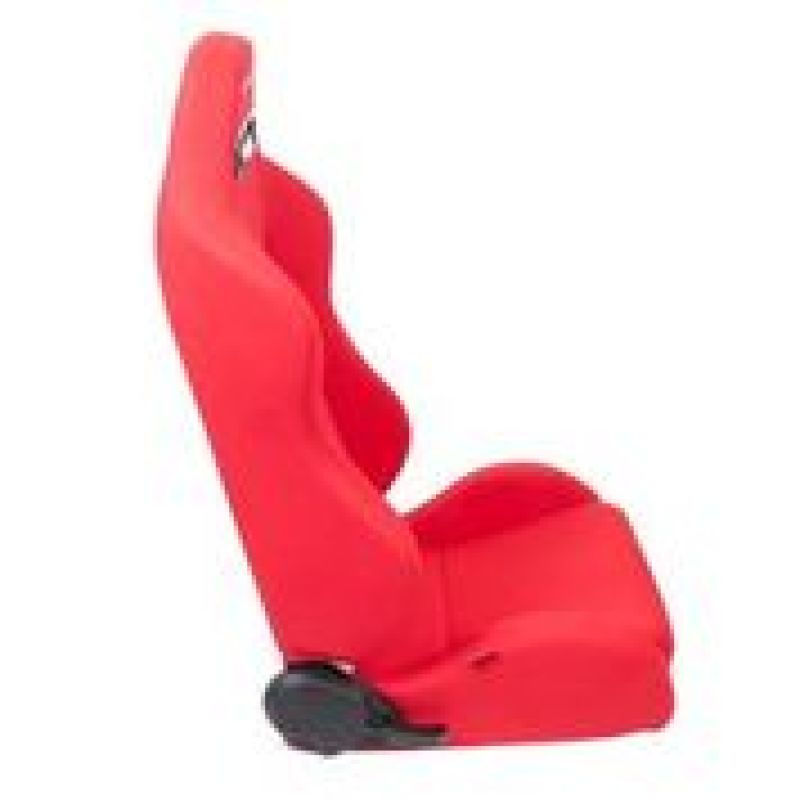 NRG Type-R Cloth Sport Seat Red w/ Red Stitch w/ logo RSC-210L/R User 1