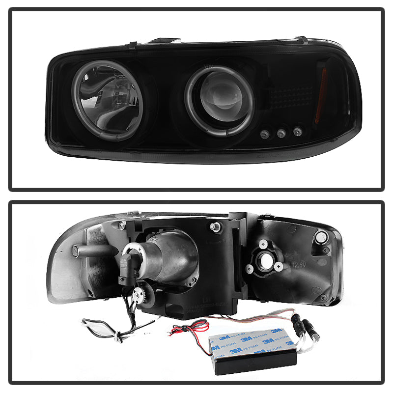 Spyder GMC Sierra 1500/2500 99-06 Projector Headlights CCFL Halo LED Blk Smke PRO-YD-CDE00-CCFL-BSM 5078704 5078704 User 1