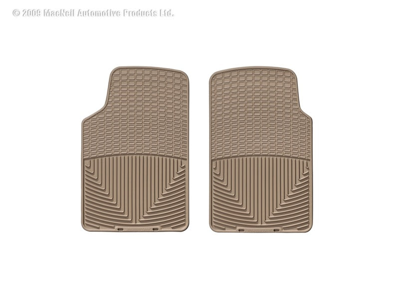 WeatherTech WT Rubber Mats - Front - Tan Floor Mats Floor Mats - Rubber main image