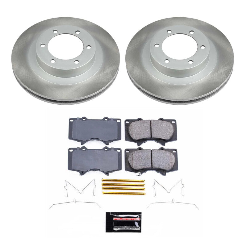 PowerStop Power Stop 03-09 Toyota 4Runner Front Semi-Coated Rotor Kit SC2421 SC2421 Photo - Primary