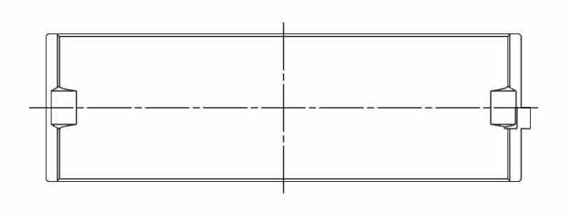 ACL Toyota 1HZ Landcruiser Diesel Standard High Performance W/ Extra Oil Clearance Main Bearing Set 7M8397HX-STD 7M8397HX-STD Technical Drawing