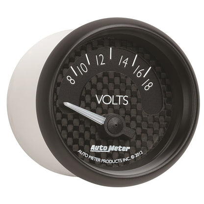 Autometer GT Series 52mm Short Sweep Electronic 8-18 Volts Voltmeter 8092 8092 User 5