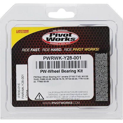 Pivot Works 83-06 Yamaha PW80 PW Rear Wheel Bearing Kit PWRWK-Y28-001 PWRWK-Y28-001 Photo - Primary