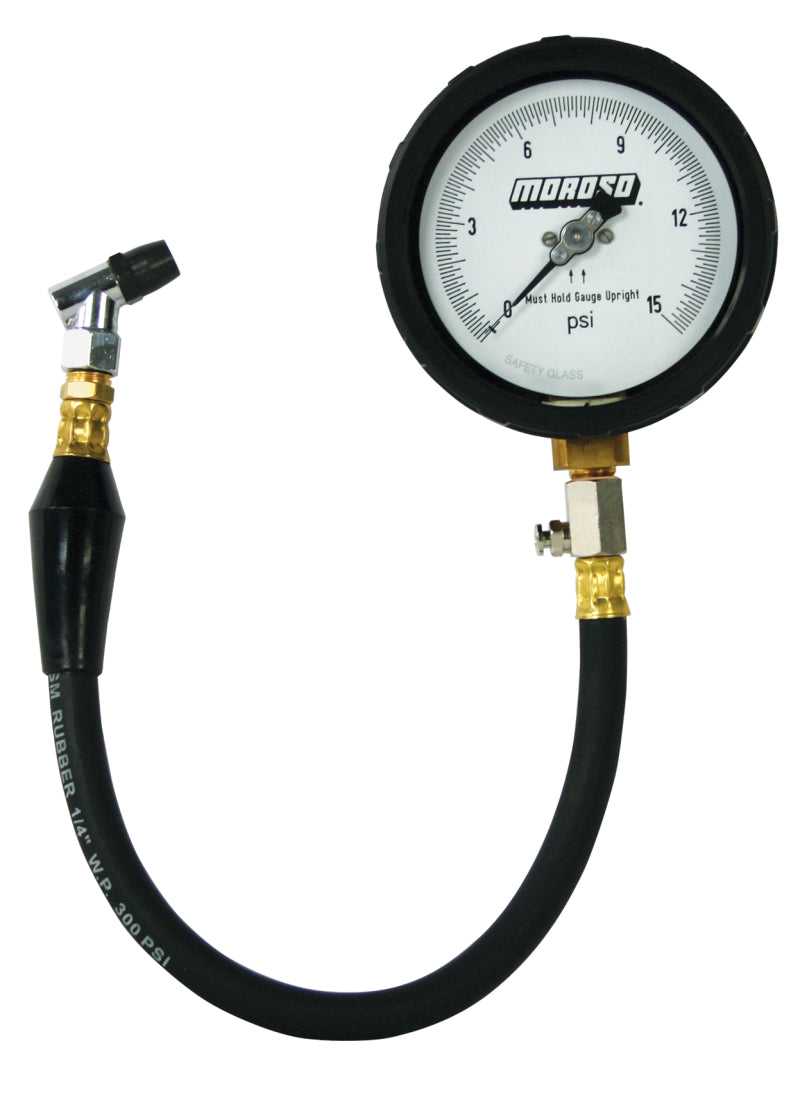 Moroso Speciality Tools Pro Series Tire Pressure Gauge; 0-15 psi 89552 Photo - Primary