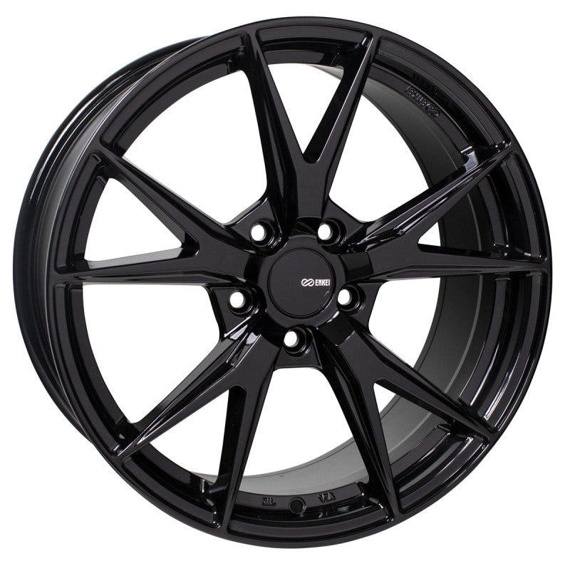 Enkei Phoenix Wheel Gloss Black 18x8 +45 5x100 523-880-8045BK Photo - Primary