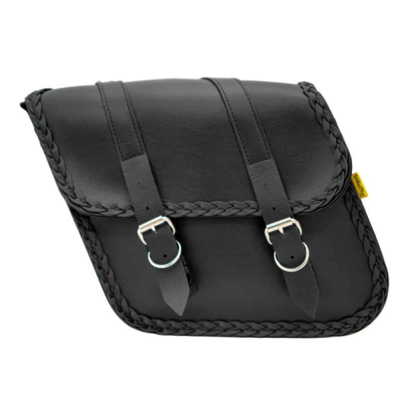 Willie & Max Universal Braided Standard Slant Saddlebags (14 in L x 12 in W x 5.5 H) - Black 58701-20 58701-20 User 1