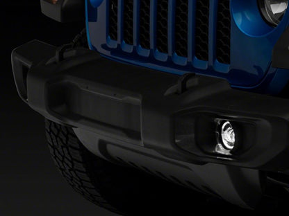 Raxiom 07-23 Jeep Wrangler JK & JL 20-23 Jeep Gladiator JT Axial Series LED Fog Lights w/ Halo J142669 J142669 Photo - Close Up