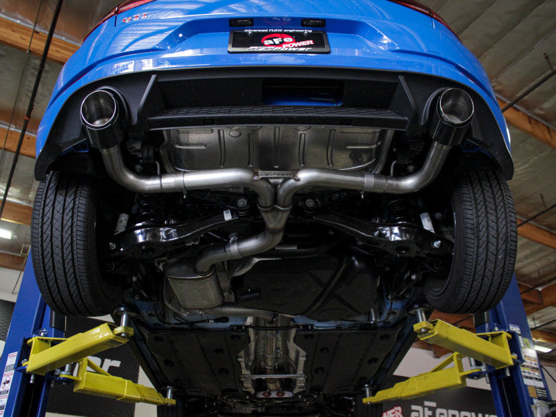 aFe MACHForce XP 3in-2.5in SS Exhaust Cat-Back 18-19 Volkswagen GTI (MK7.5) L4-2.0L (t) - Black 49-36422-B 49-36422-B Photo - Mounted