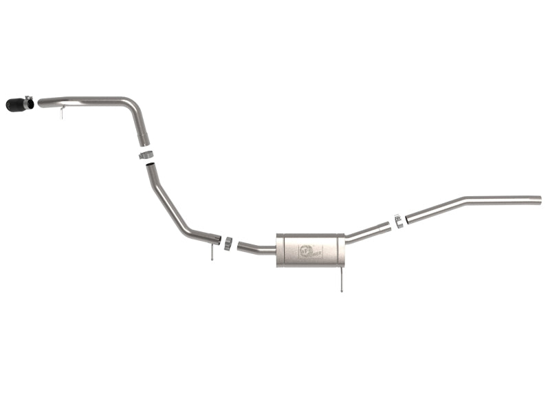 aFe 22-23 Ford Maverick EcoBoost L4 2.0L(t) Vulcan Series 2-1/2in 304 SS Cat-Back w/ Black Tip 49-33145-B 49-33145-B Photo - Unmounted