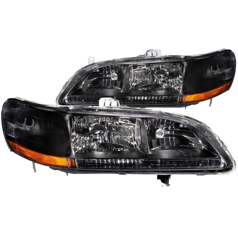 Anzo 1998-2002 Honda Accord Crystal Headlights Black 121052 Photo - Primary