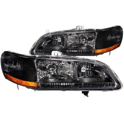 Anzo 1998-2002 Honda Accord Crystal Headlights Black 121052 Photo - Primary