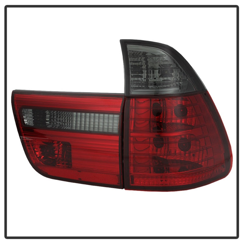 Spyder BMW E53 X5 00-06 4PCS Euro Style Tail Lights- Red Smoke ALT-YD-BE5300-RS 5000842 5000842 Photo - Unmounted