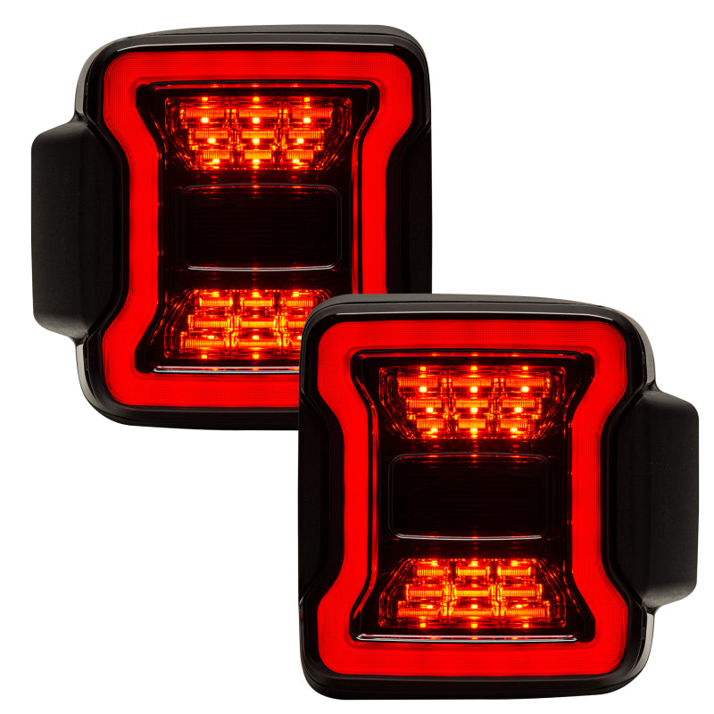 ORACLE Lighting Oracle Jeep Wrangler JL Black Series LED Tail Lights 5852-504 5852-504 Photo - Unmounted