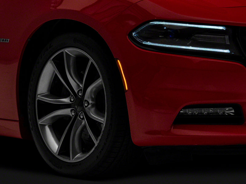 Raxiom 15-23 Dodge Charger Excluding Widebody Axial LED Side Marker Lights Front and Rear- Smoked CR5949 CR5949 Photo - Primary