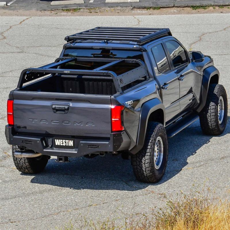 Westin 05-21 Toyota Tacoma Overland Cargo Rack Base - Textured Black 51-20015 51-20015 Photo - Mounted