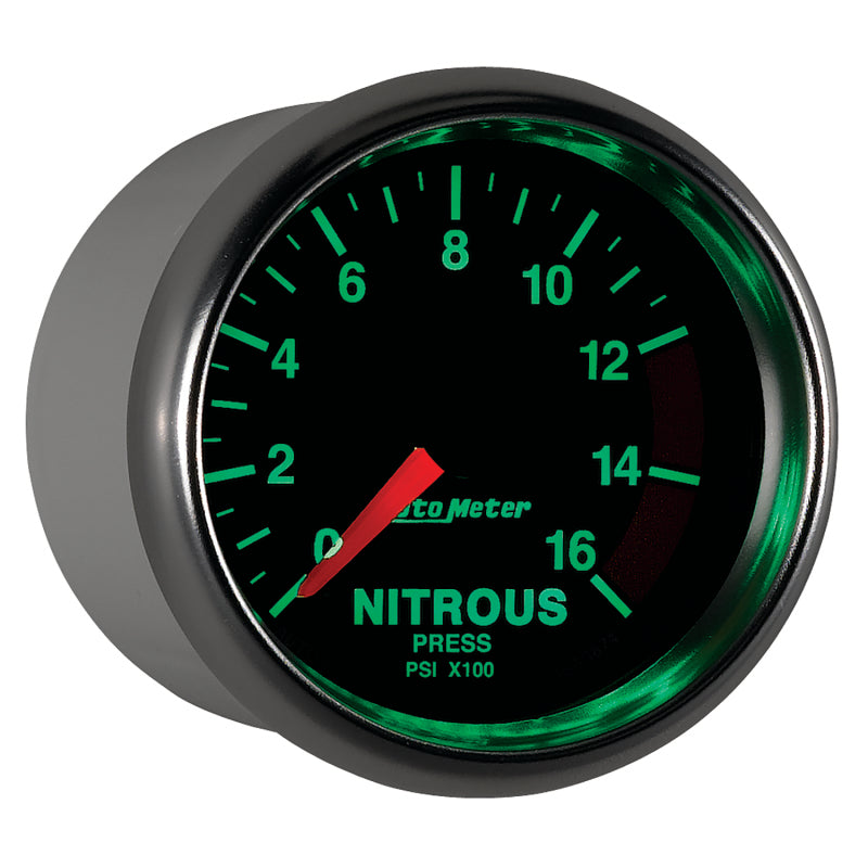 Autometer Gauge, Nitrous Pressure, 2 1/16", 1600psi, Digital Stepper Motor, Gs 3874 User 6