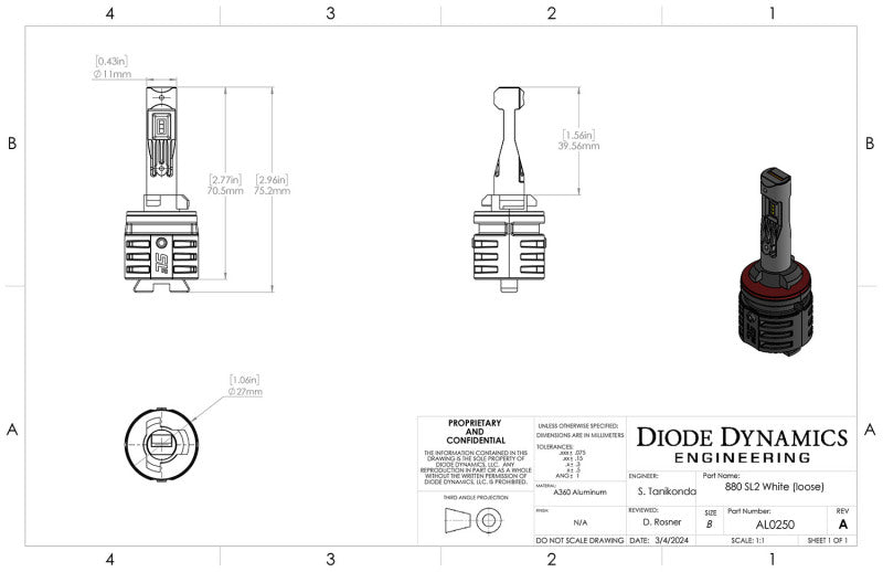 Diode Dynamics 880/881 Yellow SL2 LED Bulb (one) DD0476S DD0476S User 6