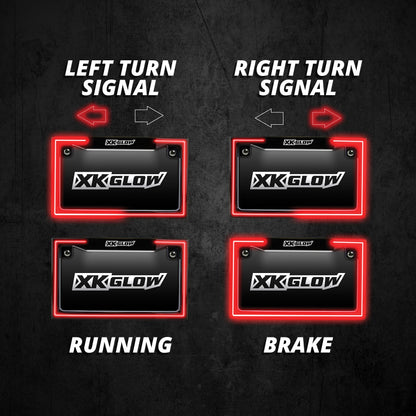 XKGLOW Led License Plate Frame Chr XK034018-W XK034018-W User 1