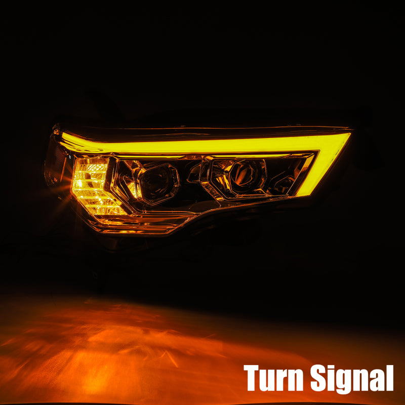AlphaRex 14-20 Toyota 4Runner PRO-Series Projector Headlights Plank Style Chrm w/Sequential Signal 880731 880731 User 2